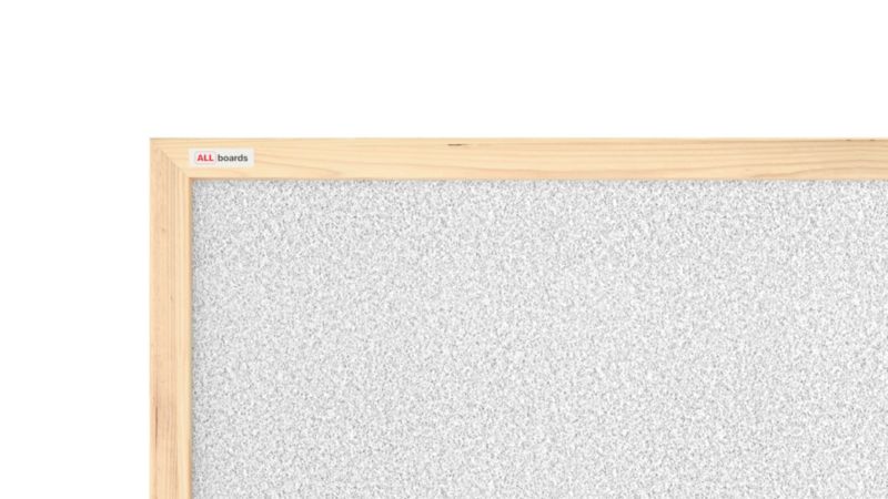 Tablica korkowa kolor jasny szary 90x60 cm ALLboards rama drewniana naturalna 1 szt.