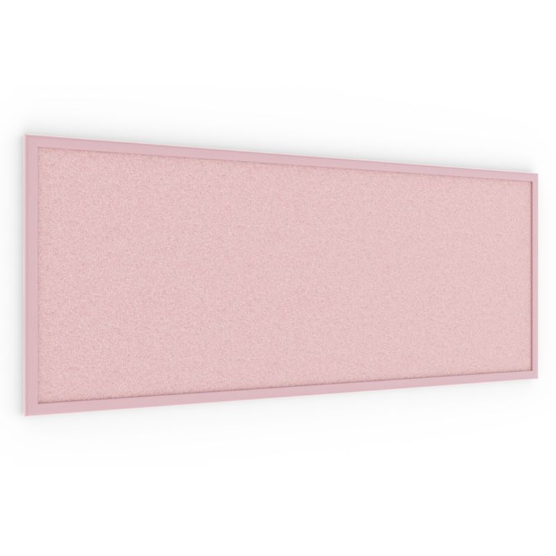 Tablica korkowa kolor różowy ALLboards 100x40 cm rama drewniana różowa 1 szt.