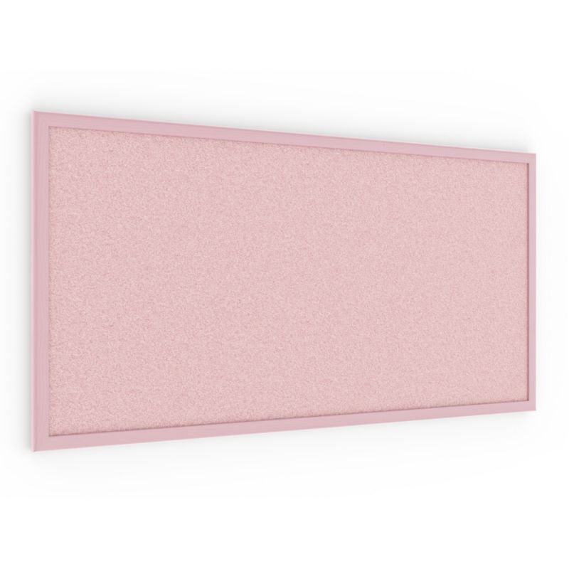 Tablica korkowa kolor różowy ALLboards 80x40 cm rama drewniana różowa 1 szt.