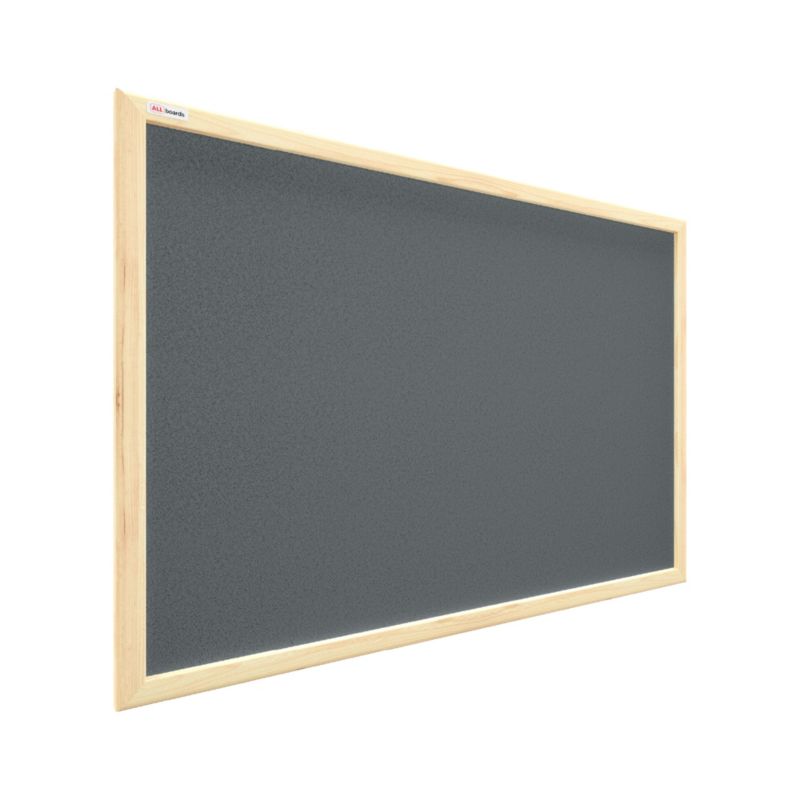 Tablica korkowa kolor szary ALLboards 60x40 cm rama drewniana naturalna 1 szt.