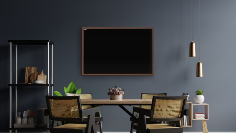 Tablica kredowa ALLboards 60x40 cm rama drewniana klasyczny brąz 1 szt.
