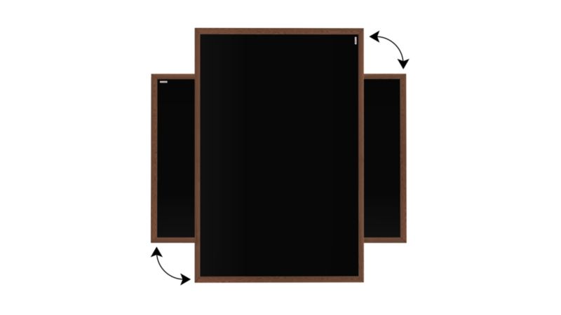 Tablica kredowa ALLboards 60x40 cm rama drewniana klasyczny brąz 1 szt.