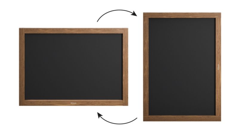 Tablica kredowa ALLboards 70x50 cm rama drewniana klasyczny brąz 1 szt.