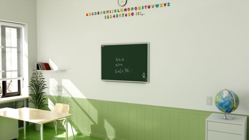 Tablica kredowa magnetyczna zielona ALLboards 90x60 cm rama aluminiowa 1 szt.