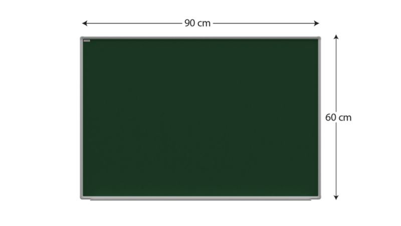 Tablica kredowa magnetyczna zielona ALLboards 90x60 cm rama aluminiowa 1 szt.