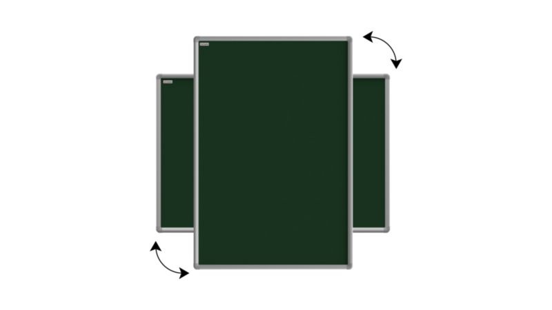 Tablica kredowa magnetyczna zielona ALLboards 90x60 cm rama aluminiowa 1 szt.
