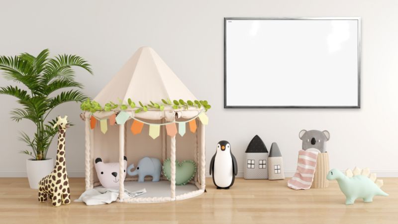 Tablica magnetyczna ALLboards 90x60 cm rama drewniana srebrna 1 szt.