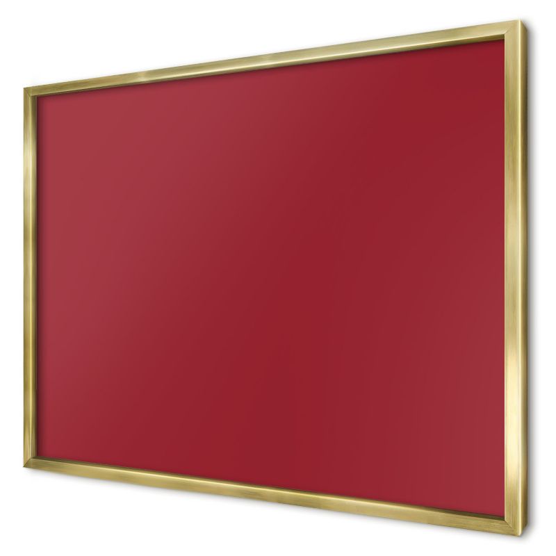 Tablica magnetyczna dekoracyjna Wallfluent 70x50 Jasny bordowy w złotej ramie 1szt