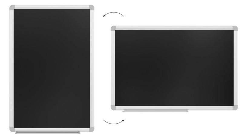 Tablica magnetyczna kredowa ALLboards 60x40 cm rama aluminiowa 1 szt.