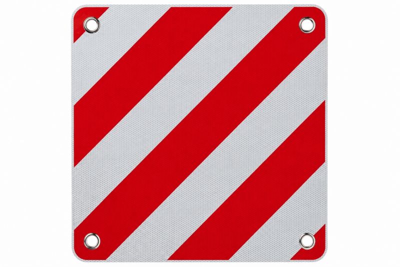 Tablica ostrzegawcza tylna ProPlus dwustronna do bagażnika przyczep 50x50cm 1 szt.