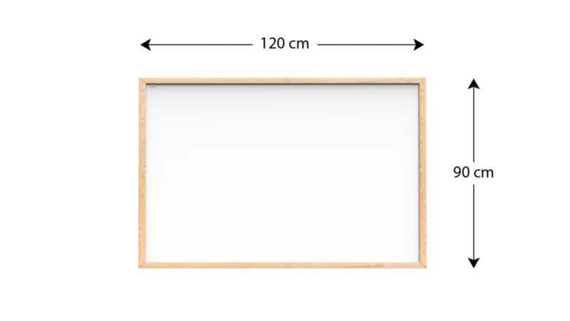 Tablica suchościeralna magnetyczna 120x90 cm ALLboards rama drewniana naturalna 1 szt.