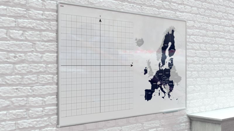 Tablica suchościeralna magnetyczna 60x40 cm ALLboards rama aluminiowa premium expo 1 szt.
