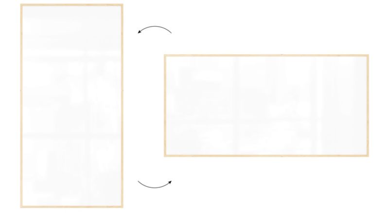 Tablica suchościeralna magnetyczna ALLboards 200x100 cm rama drewniana naturalna 1 szt.