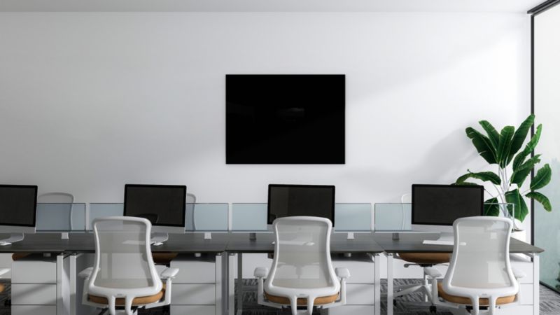 Tablica szklana magnetyczna ALLboards 80x60 cm czarna 1 szt.