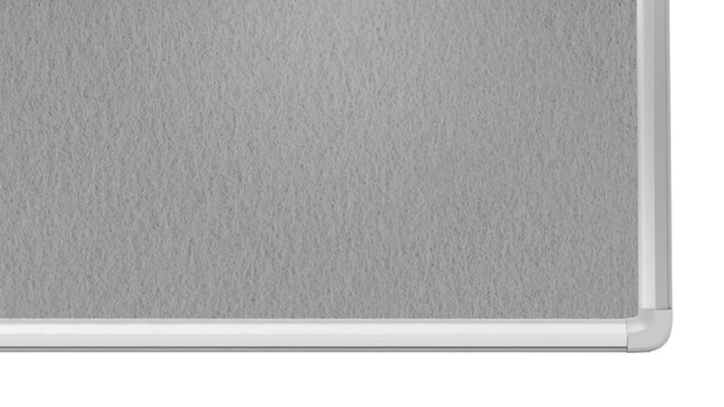 Tablica tekstylna w ramie aluminiowej ALLboards 200x120 cm filc szary 1 szt.