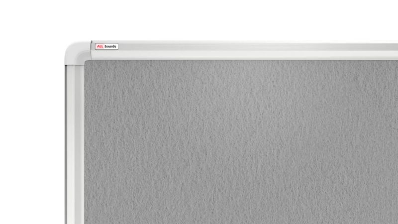 Tablica tekstylna w ramie aluminiowej ALLboards 200x120 cm filc szary 1 szt.