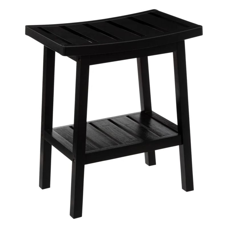 Taboret 5five Simply Smart bambusowy z półką 40x25x46 cm 1 szt.