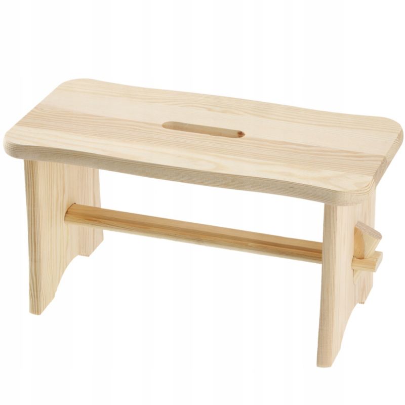 Taboret KADAX Drewniany Kuchenny Stołek Krzesło 39cm Solidny Podest Ryczka 1 szt.