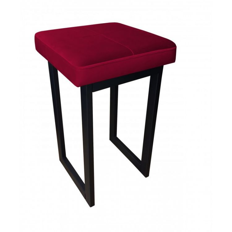 Taboret MAESTRO MG VELVET bordowy ATOS 1 szt.