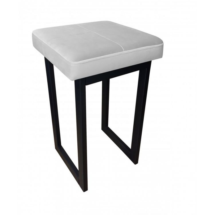Taboret MAESTRO MG VELVET jasno szary ATOS 1 szt.