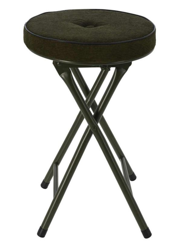 Taboret składany H&S Decoration tapicerowany metalowy 30x30x49 cm 1 szt.