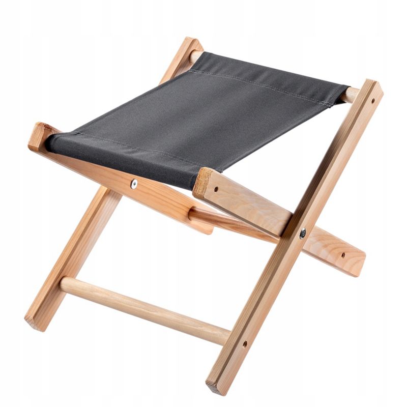 Taboret Składany KADAX Drewniany Stołek 40x31cm Ogrodowy Do Ogrodu Domu Siedzisko 1szt.