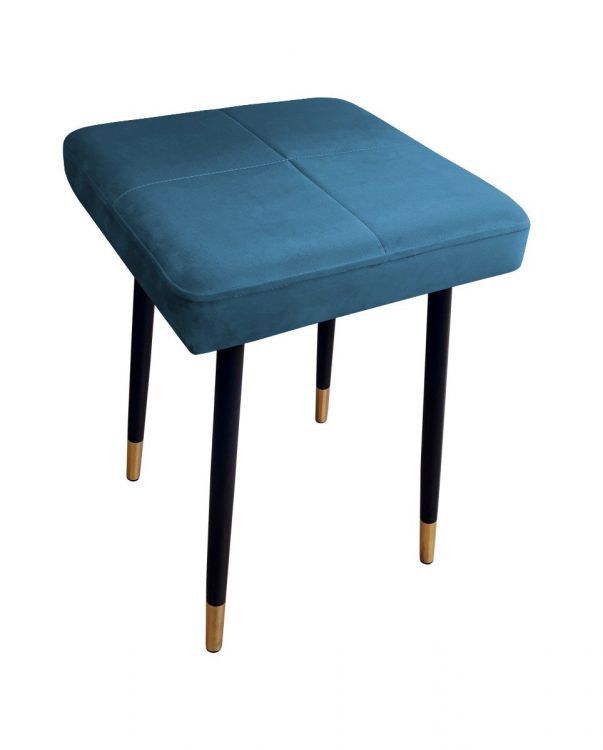 Taboret SQUARE 2 MG VELVET ciemno niebieski ATOS 1 szt.