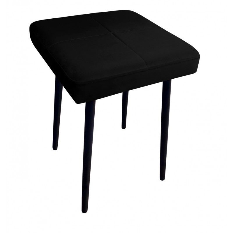 Taboret SQUARE MG VELVET czarny ATOS 1 szt.