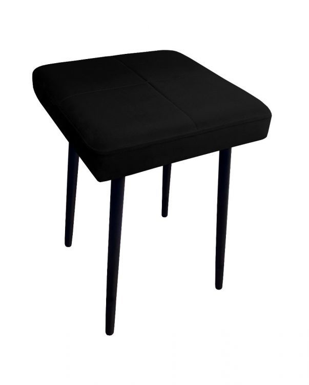 Taboret SQUARE MG VELVET czarny ATOS 1 szt.
