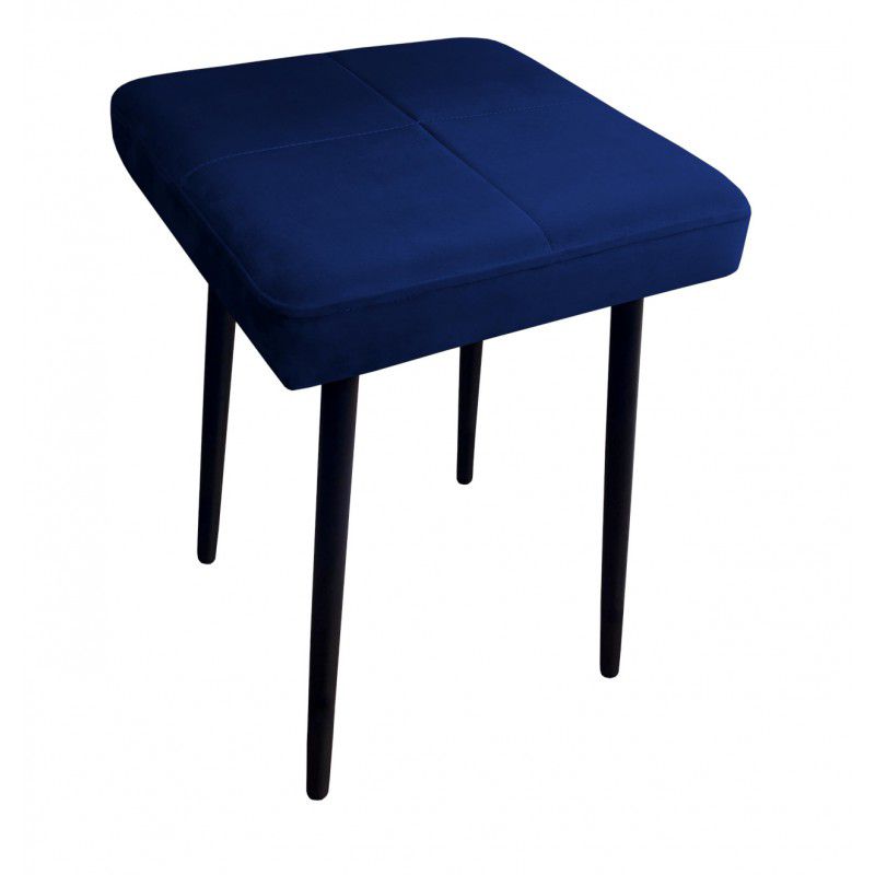 Taboret SQUARE MG VELVET granatowy ATOS 1 szt.