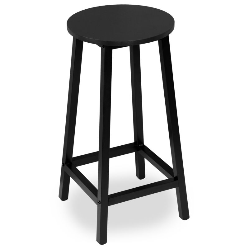 Taboret stołek kuchenny barowy eHokery Flint loft industrial czarny 1szt