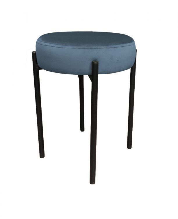 Taboret TORIN MG VELVET ciemnoniebieski ATOS 1 szt.