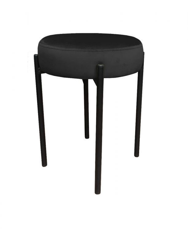 Taboret TORIN MG VELVET czarny ATOS 1 szt.