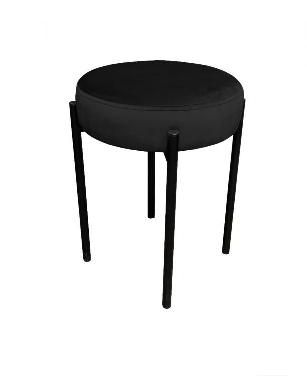 Taboret TORIN MG VELVET czarny ATOS 1 szt.