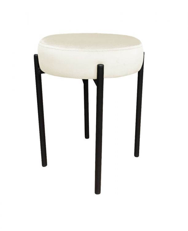 Taboret TORIN MG VELVET ecru ATOS 1 szt.