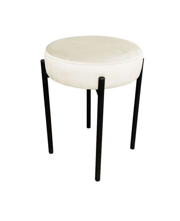 Taboret TORIN MG VELVET ecru ATOS 1 szt.
