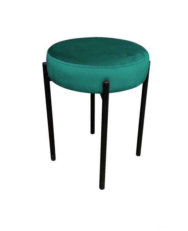 Taboret TORIN MG VELVET morski ATOS 1 szt.