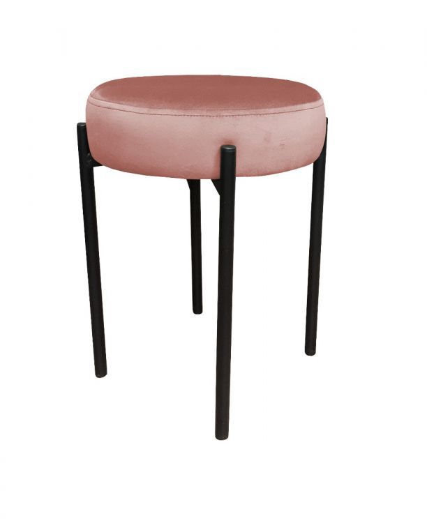 Taboret TORIN MG VELVET różowy ATOS 1 szt.
