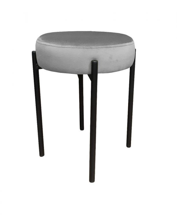 Taboret TORIN MG VELVET szary ATOS 1 szt.