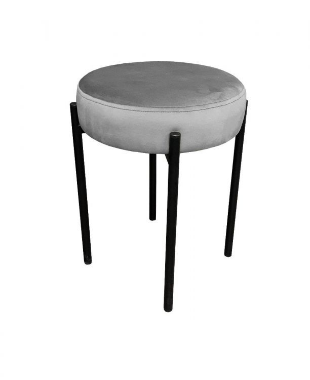 Taboret TORIN MG VELVET szary ATOS 1 szt.