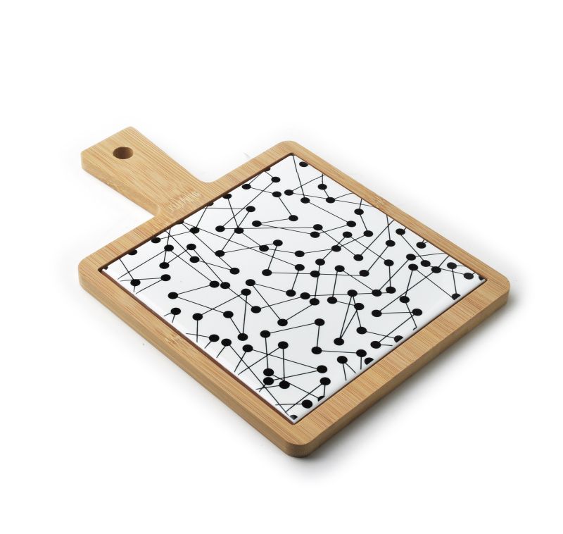 Taca śniadaniowa ALLESKEN MODERN 170  x 170  x  10 mm Czarny 1 szt.