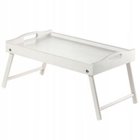 Tacka KADAX Stolik Śniadaniowy Pod Laptop Do Łóżka Taca Śniadaniowa Biała 1szt.