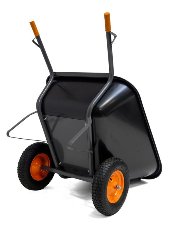 Taczka wózek ogrodowy paszowy dwukołowy spawany SKIVA 290L / 300 kg - 1szt.