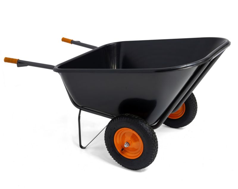 Taczka wózek ogrodowy paszowy dwukołowy spawany SKIVA 290L / 300 kg - 1szt.