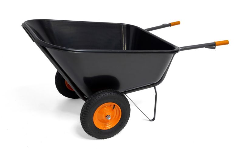 Taczka wózek ogrodowy paszowy dwukołowy spawany SKIVA 290L / 300 kg - 1szt.