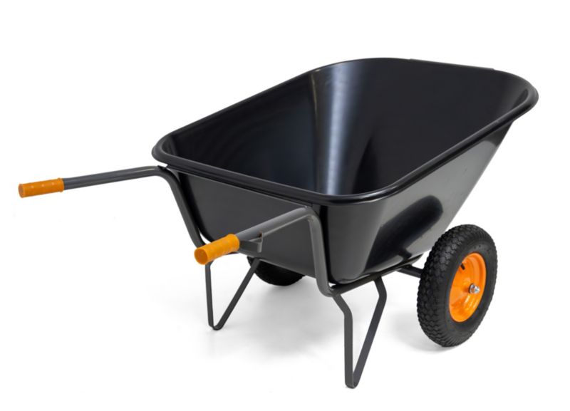 Taczka wózek ogrodowy paszowy dwukołowy spawany SKIVA 290L / 300 kg - 1szt.