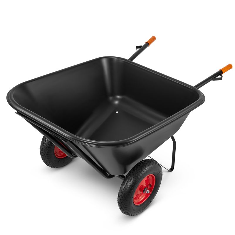 Taczka wózek paszowy ogrodowy dwukołowy spawany koleba dwukołowa 300L 300kg HIGHER  1szt.