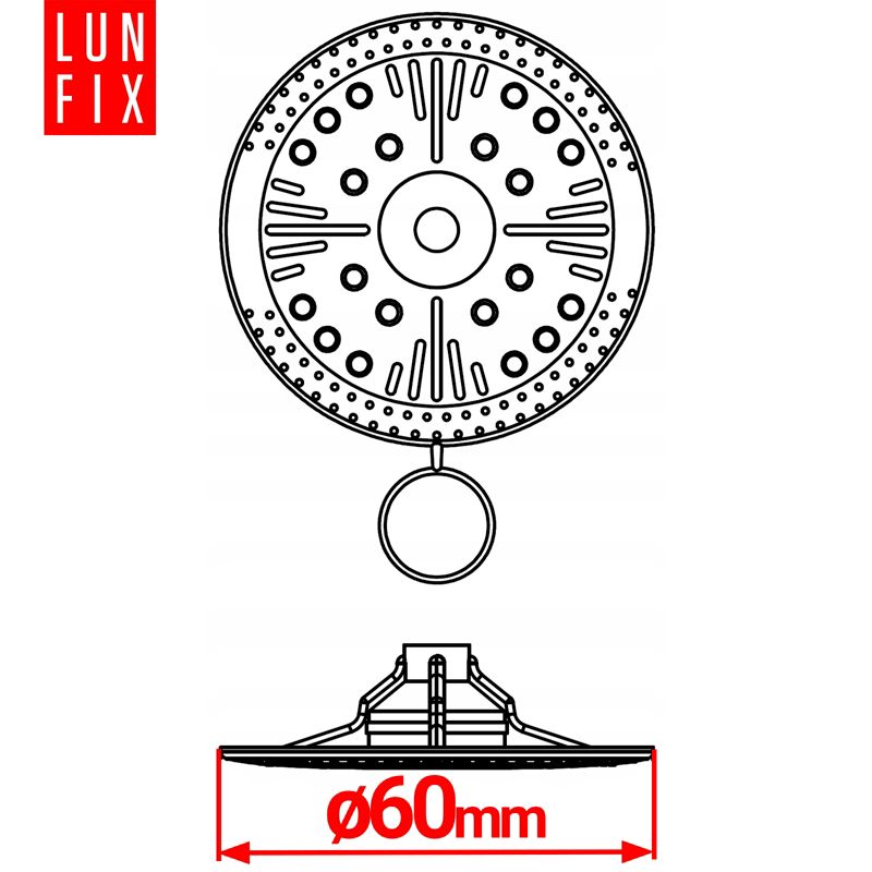 Talerzyk dociskowy Lun Fix styropianu wełny 60mm 100szt