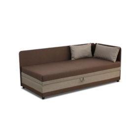 Tapczan jednoosobowy Bonni Hirek 90x200 Brązowo/Beżowy 1 szt.