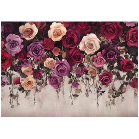 Tapeta Ścienna Kwiaty Vintage WALLARENA 250x175 cm Fototapeta Na Flizelinie 1 szt.